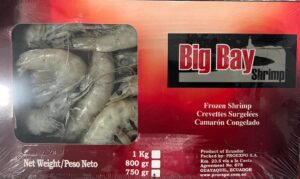 Gambas Big bay Shrimps 30/40 12x1Kg ECUADOR