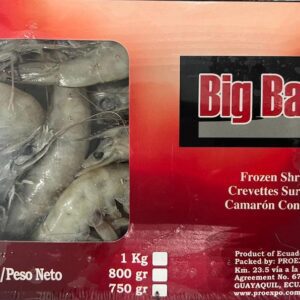 VANNAMAI Big Bay Shrimps 20/30  12x1kg ECUADOR