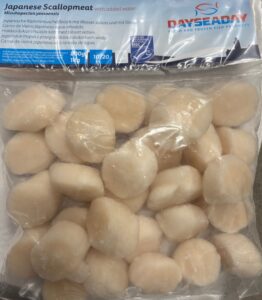 Noix de Saint Jacques 10/20 Origine Japan 1Kg Net 800g